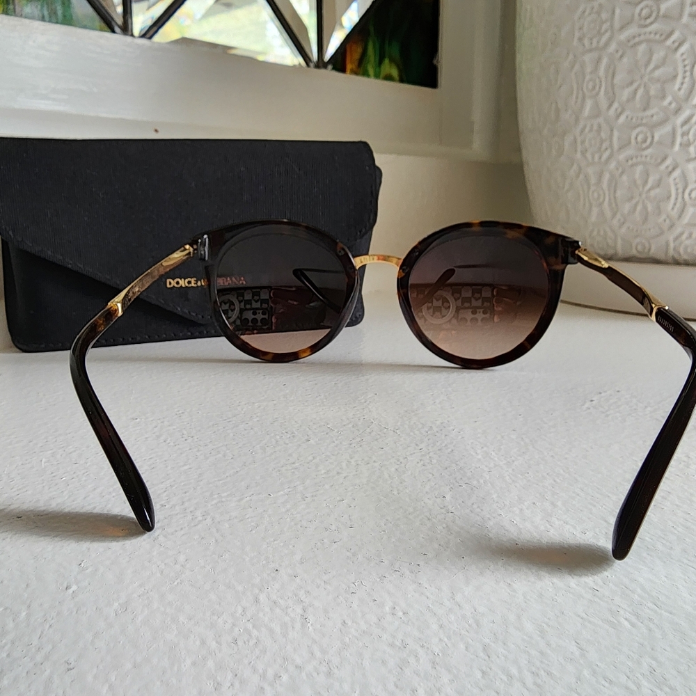 DOLCE & GABBANA DG4268 Havana Sunglasses w case - Picture 3 of 9